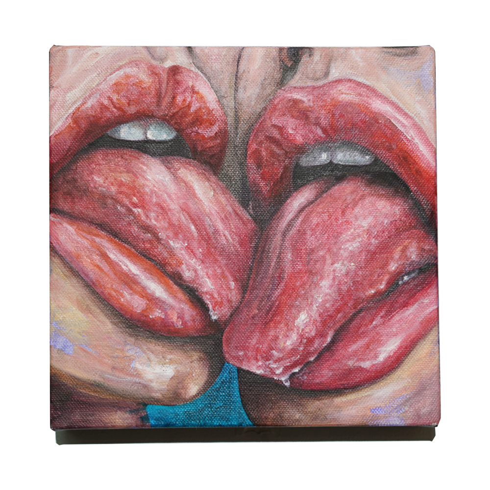 Pintura al óleo "Lenguas" de Pollet Pollet