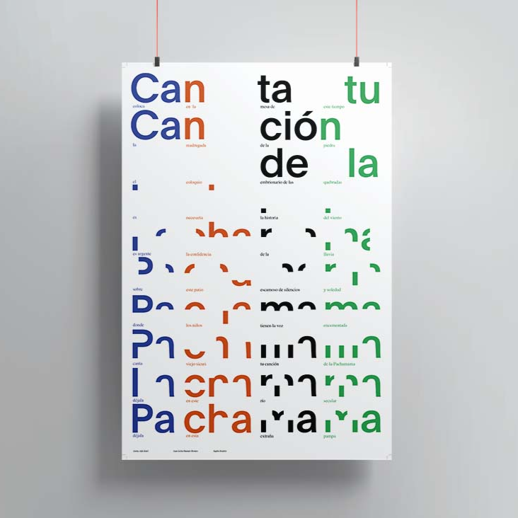 Print colección Paisajes Poéticos "Canta, viejo Sicuri" de Juan Carlos Mamani Morales x Agathe Bourrée
