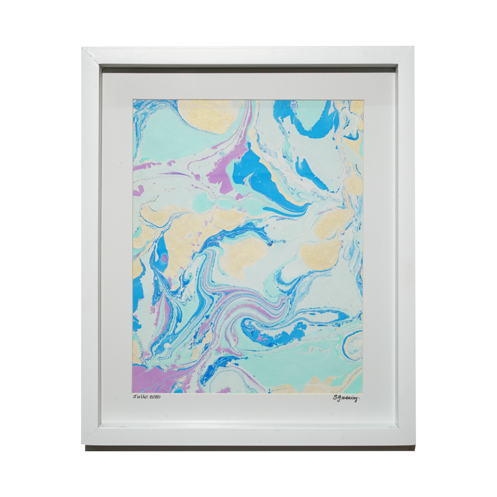 Pintura marmolada III de Steph Groening