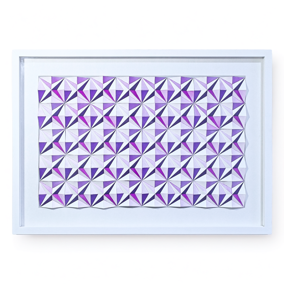 Cuadro Volumétrico "Violeta 2" de Tania Parry