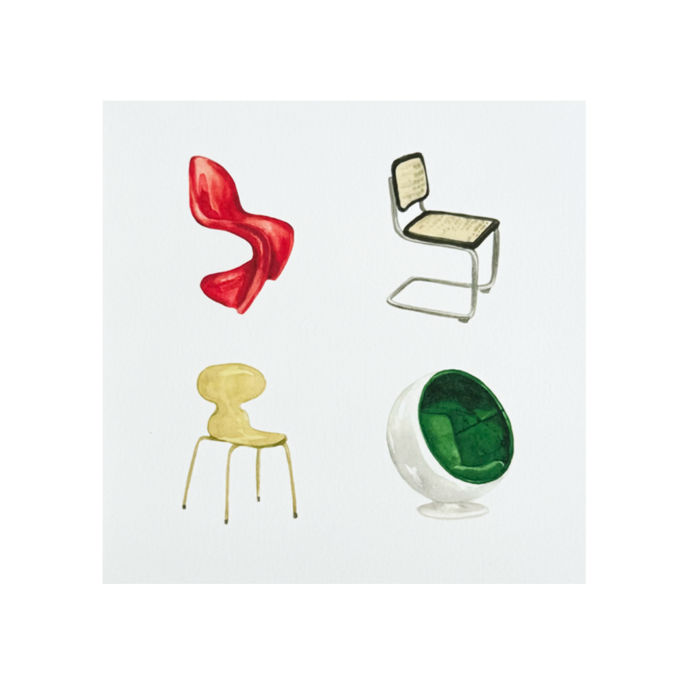 Print "Sillas MINI" de Val Estay