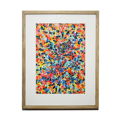 Pintura acrilica explosión floral Karina Oliva