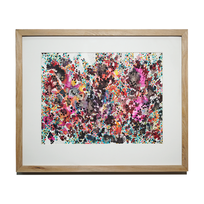 Pintura acrilica flores de coral