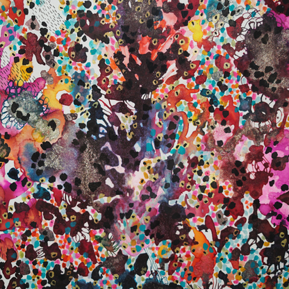 Pintura acrilica flores de coral