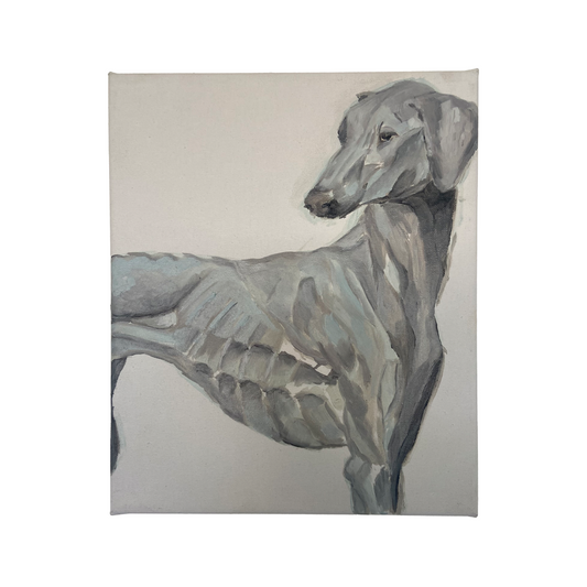 Cuadro "Perro Blanco" de Pablo Malig