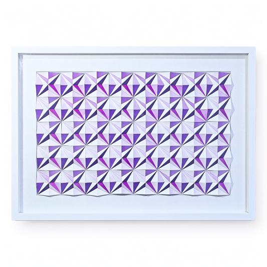 Cuadro Volumétrico "Violeta 2" de Tania Parry
