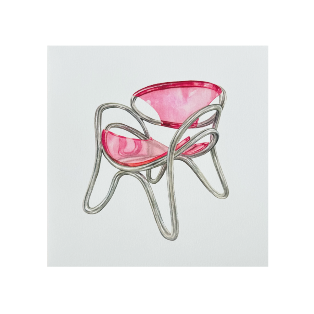 Print "Silla Rosada" de Val Estay