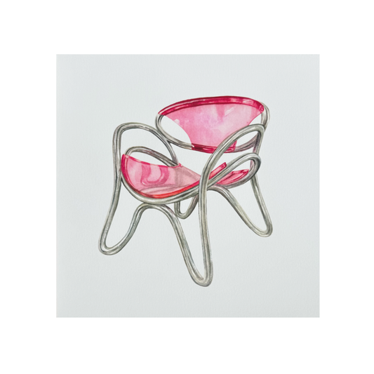 Print "Silla Rosada" de Val Estay