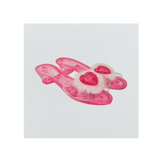 Print "Zapatitos Rosados" de Val Estay